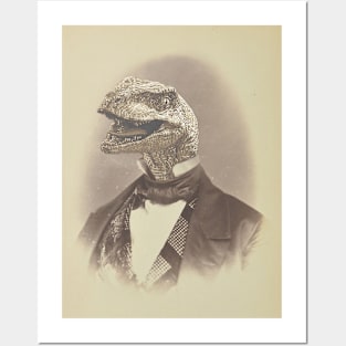 Gentleman Velociraptor Posters and Art